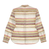 AIGLE コットンリネン 8601-23105 長袖シャツ ホワイト ピンク イエロー レディース エーグル【中古】5-0528M∞