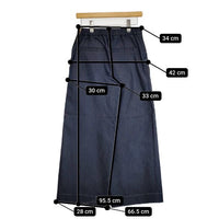 DRESSTERIOR イージーウエストワイドデニムパンツ 定価16500円 デニムパンツ ブルー レディース ドレステリア【中古】5-0906G∞