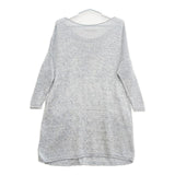 GALERIE VIE コットンニット ワンピース 擬麻加工 チュニック ライトブルー レディース ギャルリーヴィー【中古】5-0609M∞