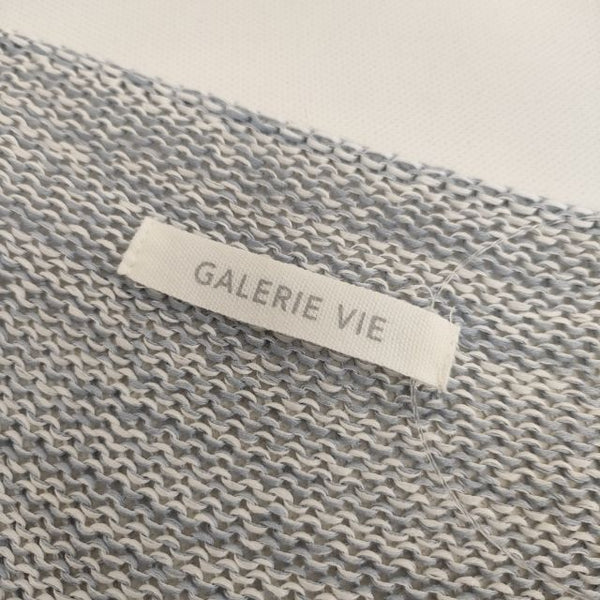 GALERIE VIE コットンニット ワンピース 擬麻加工 チュニック