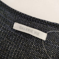 GALERIE VIE コットンニット ワンピース 擬麻加工 チュニック ネイビー レディース ギャルリーヴィー【中古】5-0609M∞