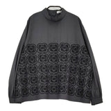 mina perhonen aca1343s blumen 36 直営店限定 刺繍 定価60500円 ブラウス 24-25AW チャコールグレー レディース ミナペルホネン【中古】5-0429M♪