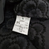 mina perhonen aca1343s blumen 36 直営店限定 刺繍 定価60500円 ブラウス 24-25AW チャコールグレー レディース ミナペルホネン【中古】5-0429M♪