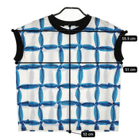 mina perhonen ads1168pd solmio 160サイズ キッズ 定価20900円 ブラウス シャツ 25SS ホワイト ブルー ミナペルホネン【中古】5-0429S♪
