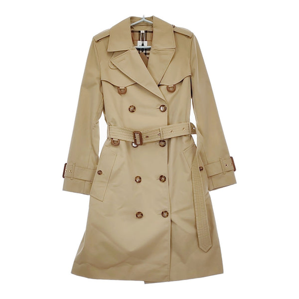 BURBERRY 新品 Islington HONEY UK10 ノバチェック トレンチコート ベージュ レディース バーバリー【中古】5-0429M♪