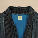 pure blue japan 中綿入り インディゴ 正藍屋 カーディガン ネイビー レディース ピュアブルージャパン【中古】5-1026T∞