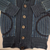 pure blue japan 中綿入り インディゴ 正藍屋 カーディガン ネイビー レディース ピュアブルージャパン【中古】5-1026T∞