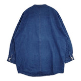 Heart Market バンドカラー コットン しっかりデニムBigシャツ 長袖シャツ ブルー レディース ハートマーケット【中古】5-0906M∞