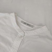 Heart Market バンドカラー チュニック ブラウス シャツ ホワイト レディース ハートマーケット【中古】5-0906M∞