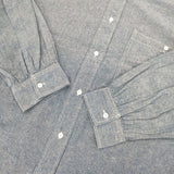 Heart Market バンドカラー チュニック コットン 長袖シャツ ブルー レディース ハートマーケット【中古】5-0906M∞