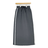 SENSE OF PLACE by URBAN RESEARCH ラメラインスカート ロングスカート 24SS チャコールグレー レディース センスオブプレイスバイアーバンリサーチ【中古】5-0616M∞