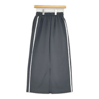 SENSE OF PLACE by URBAN RESEARCH ラメラインスカート ロングスカート 24SS チャコールグレー レディース センスオブプレイスバイアーバンリサーチ【中古】5-0616M∞