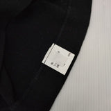 homspun 40/1丸胴テレコタートルプルオーバー 定価7150円 222-6286 コットン カットソー ブラック レディース ホームスパン【中古】5-0906M∞