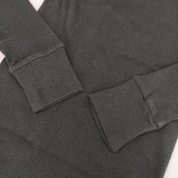 homspun 40/1丸胴テレコタートルプルオーバー 定価7150円 222-6286 コットン カットソー ブラック レディース ホームスパン【中古】5-0906M∞