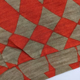 49AV.junko shimada ウール 総柄 カーディガン レッド ベージュ レディース ジュンコシマダ【中古】5-0825T∞