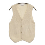 BEAUTY&YOUTH UNITED ARROWS Vest 片畔編み 1618-119-0801 ベスト アイボリー レディース ビューティアンドユース【中古】5-0906M∞