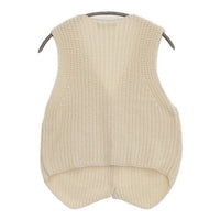 BEAUTY&YOUTH UNITED ARROWS Vest 片畔編み 1618-119-0801 ベスト アイボリー レディース ビューティアンドユース【中古】5-0906M∞