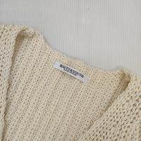 BEAUTY&YOUTH UNITED ARROWS Vest 片畔編み 1618-119-0801 ベスト アイボリー レディース ビューティアンドユース【中古】5-0906M∞