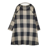 Lokapala 日本製 ウール チェック ワンピース ベージュ ブラック グレー レディース ローカパーラ【中古】5-0825T∞