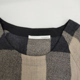 Lokapala 日本製 ウール チェック ワンピース ベージュ ブラック グレー レディース ローカパーラ【中古】5-0825T∞