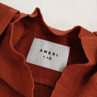 AMERI MANY WAY RAGLAN SLEEVE KNIT 01110120190 ニット オレンジ系 レディース アメリ【中古】5-0604M∞