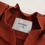 AMERI MANY WAY RAGLAN SLEEVE KNIT 01110120190 ニット オレンジ系 レディース アメリ【中古】5-0604M∞
