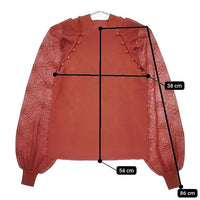 AMERI MANY WAY RAGLAN SLEEVE KNIT 01110120190 ニット オレンジ系 レディース アメリ【中古】5-0604M∞