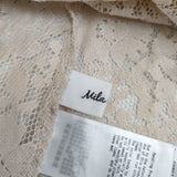 Mila Owen 後あきレースチュニック 09WFP191081 ブラウス チュニック アイボリー レディース ミラオーウェン【中古】5-0604M∞