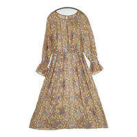 GRACE CONTINENTAL フラワードット刺繍ワンピース 0122131028 レーヨンドレス ワンピース 22SS ベージュ レディース グレースコンチネンタル【中古】5-0906M∞