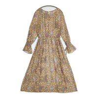 GRACE CONTINENTAL フラワードット刺繍ワンピース 0122131028 レーヨンドレス ワンピース 22SS ベージュ レディース グレースコンチネンタル【中古】5-0906M∞
