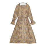 GRACE CONTINENTAL フラワードット刺繍ワンピース 0122131028 レーヨンドレス ワンピース 22SS ベージュ レディース グレースコンチネンタル【中古】5-0906M∞