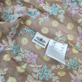 GRACE CONTINENTAL フラワードット刺繍ワンピース 0122131028 レーヨンドレス ワンピース 22SS ベージュ レディース グレースコンチネンタル【中古】5-0906M∞