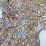 GRACE CONTINENTAL フラワードット刺繍ワンピース 0122131028 レーヨンドレス ワンピース 22SS ベージュ レディース グレースコンチネンタル【中古】5-0906M∞