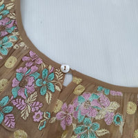 GRACE CONTINENTAL フラワードット刺繍ワンピース 0122131028 レーヨンドレス ワンピース 22SS ベージュ レディース グレースコンチネンタル【中古】5-0906M∞