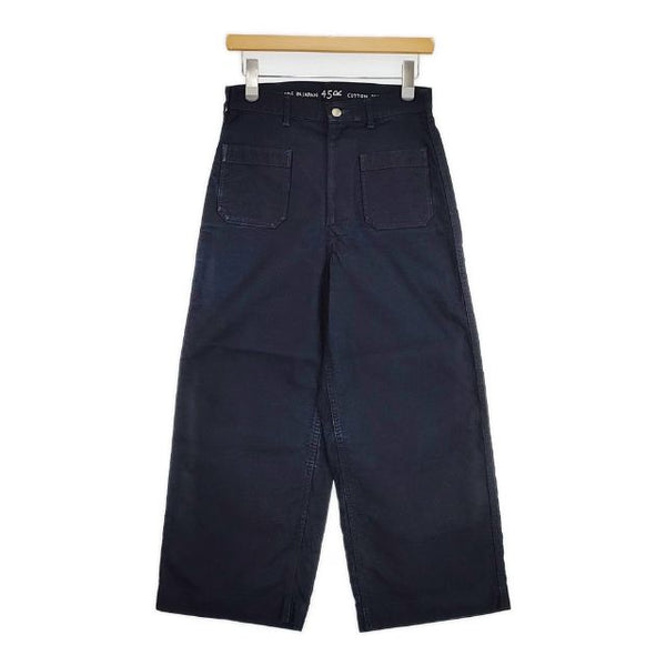 45R/45rpm 藍納戸おこめサテンの4ポケットパンツ 定価31900円 デニムパンツ ネイビー レディース フォーティーファイブアールピーエム【中古】5-0906G∞
