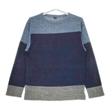 45R/45rpm ガーゼのバスクニットTシャツ 定価27500円 ニット ネイビー レディース フォーティーファイブアールピーエム【中古】5-0528M∞