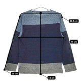 45R/45rpm ガーゼのバスクニットTシャツ 定価27500円 ニット ネイビー レディース フォーティーファイブアールピーエム【中古】5-0528M∞