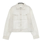 45R/45rpm 8041029 リネンのGジャンボレロ 定価40700円 日本製 サイズ2 ジャケット ホワイト レディース フォーティーファイブアールピーエム【中古】5-0707M△