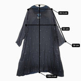 maku textiles シルクコットン インディゴ染め カシュクール 92224 BIZEN-488 シアー ワンピース ネイビー レディース マクテキスタイルズ【中古】5-1021M△