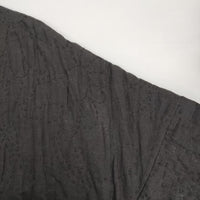 TOWAVASE リネン 中綿 刺し子刺繍 キルトローブ コート ブラック レディース トワヴァーズ【中古】5-0814T∞