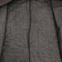 TOWAVASE リネン 中綿 刺し子刺繍 キルトローブ コート ブラック レディース トワヴァーズ【中古】5-0814T∞