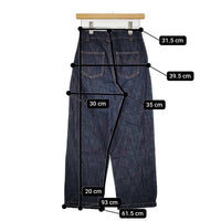 CHILD WOMAN 12.5OZ　デニムハイウエストパンツ ジーンズ デニムパンツ ネイビー レディース チャイルドウーマン【中古】5-0906G∞