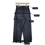 CHILD WOMAN 12.5OZ　デニムハイウエストパンツ ジーンズ デニムパンツ ネイビー レディース チャイルドウーマン【中古】5-0906G∞