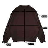 MHL. 595-1269512 SOFT WOOL JERSEY モックネック セーター ニット 21AW ブラウン レディース エムエイチエル【中古】5-0825T∞
