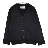 MHL. 595-0269508 DRY COTTON LINEN LOOPBACK スウェット カーディガン ブラック レディース エムエイチエル【中古】5-0906M∞