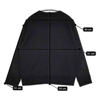 MHL. 595-0269508 DRY COTTON LINEN LOOPBACK スウェット カーディガン ブラック レディース エムエイチエル【中古】5-0906M∞