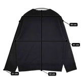 MHL. 595-0269508 DRY COTTON LINEN LOOPBACK スウェット カーディガン ブラック レディース エムエイチエル【中古】5-0906M∞