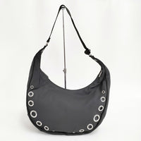 LeSportsac オニキスグロメッツ GROMMET SHOULDER BAG 定価29150円 ショルダーバッグ ブラック レディース レスポートサック【中古】5-0429G♪