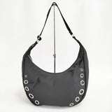 LeSportsac オニキスグロメッツ GROMMET SHOULDER BAG 定価29150円 ショルダーバッグ ブラック レディース レスポートサック【中古】5-0429G♪