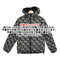 HUG O WaR Monro リバティ リバーシブル ダウンジャケット ブラック アイボリー レディース ハグオーワー【中古】5-1007A◆